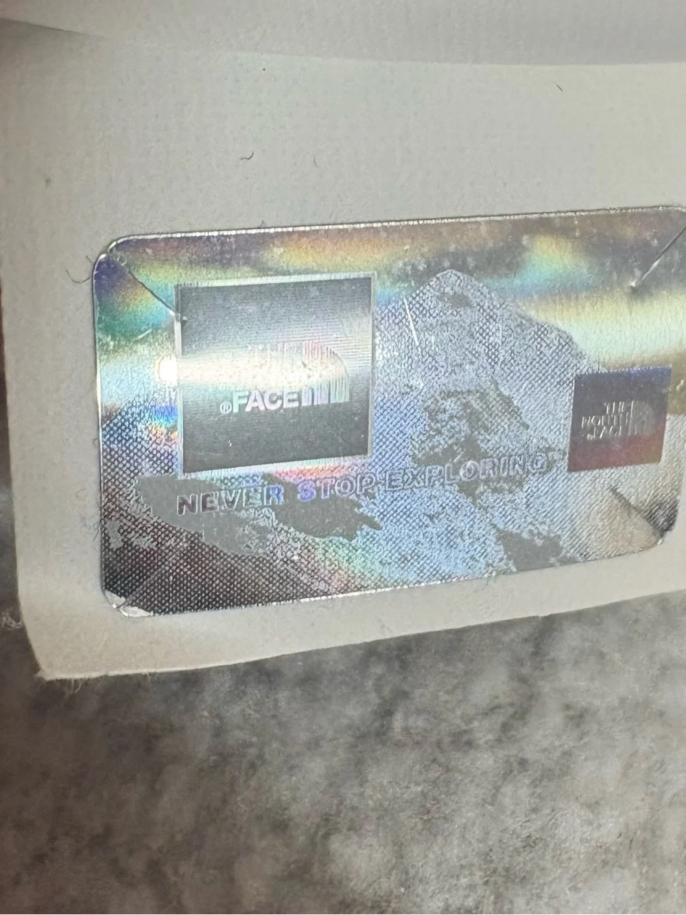 The North Face light gray